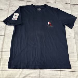 Vineyard Vines America’s Cup 2017 Bermuda Mens Size Large Pocket T Shirt Blue